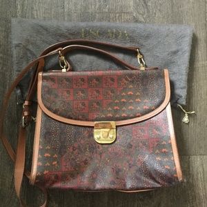 Large Paisley Escada Kelly Style Bag